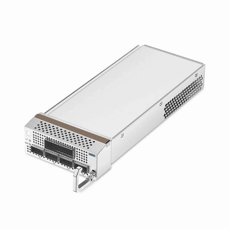 D7000 4MC4, 1 x 400G QSFP-DD or 4 x 100G QSFP28 to 1 x 400G CFP2 OTN Muxponder for D7000 Managed Chassis