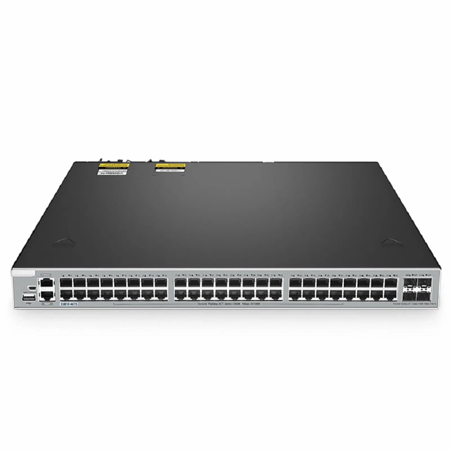 S5810-48TS, 48-Port Gigabit Ethernet L3 Switch, 48 x Gigabit RJ45, with 4 x 10Gb SFP+ Uplinks, Stackable Switch, Broadcom Chip
