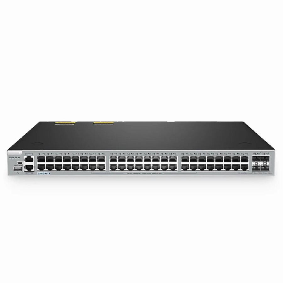 S5810-48TS, 48-Port Gigabit Ethernet L3 Switch, 48 x Gigabit RJ45, with 4 x 10Gb SFP+ Uplinks, Stackable Switch, Broadcom Chip
