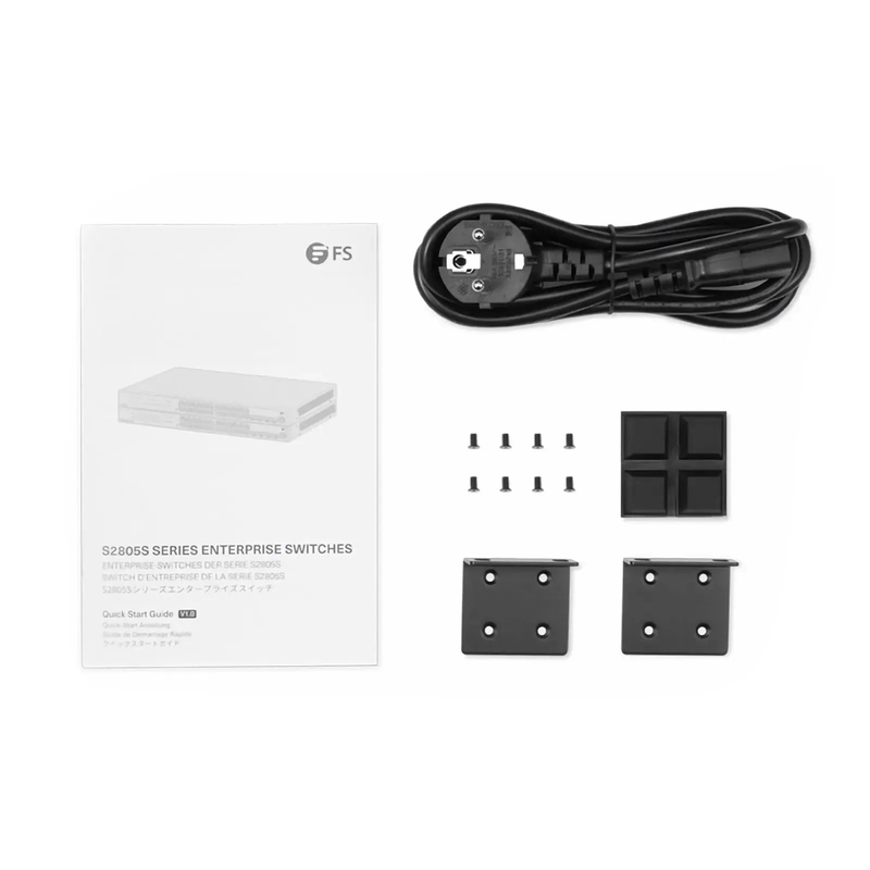 S2805S-24TF-P, 24-Port Gigabit Ethernet L2 Smart Managed PoE+ Switch, 24 x PoE+ Ports @370W, with 4 x 1Gb SFP Uplinks, Realtek Chip