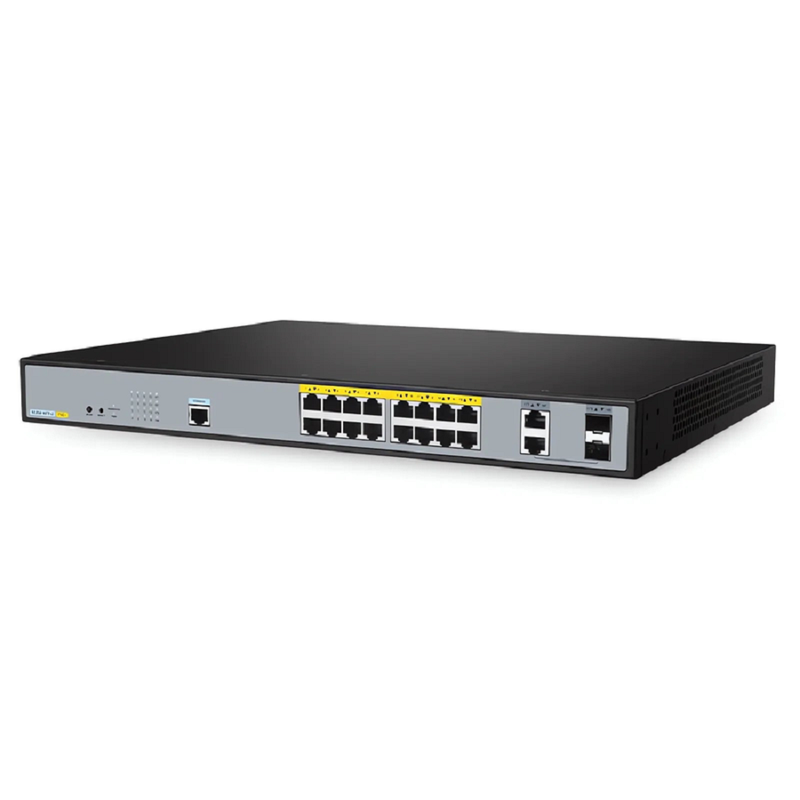 S3250-16TF-U, 16-Port Gigabit Ethernet L2 PoE++ Switch, 16 x PoE+ Ports @240W, with 2 x 1Gb Combo Uplinks