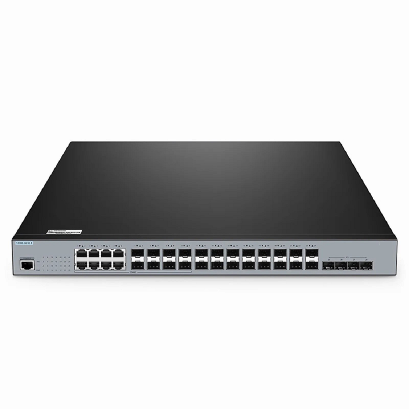 S3900-24F4S-R, 24-Port Gigabit Ethernet L2+ Switch, 16 x 1Gb SFP, 8 x 1Gb RJ45/SFP Combo Ports, with 4 x 10Gb SFP+ Uplinks, Stackable Switch