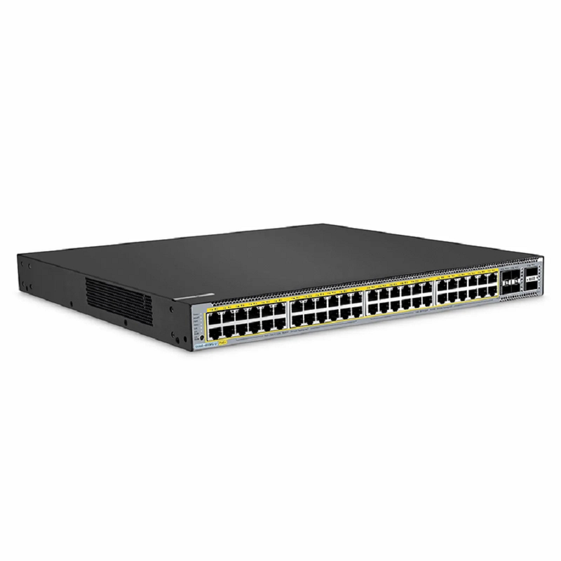 S5860-48XMG-U, 48-Port Ethernet L3 PoE++ Switch, 48 x 10GBASE-T/Multi-Gigabit Ports, 4 x 25Gb SFP28 Uplinks, with 2 x 40Gb QSFP+ Uplinks, Support Stacking, Broadcom Chip