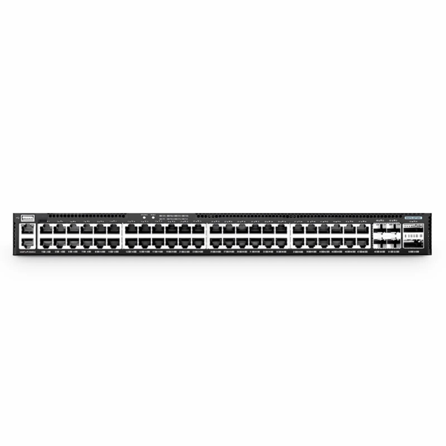 S5870-48T6BC, 48-Port Ethernet L3 Enterprise Switch, 48 x Gigabit RJ45, with 4 x 25Gb SFP28 and 2 x 100Gb QSFP28 Uplinks, PicOSÂ®, Support EVPN-VXLAN, Broadcom Chip