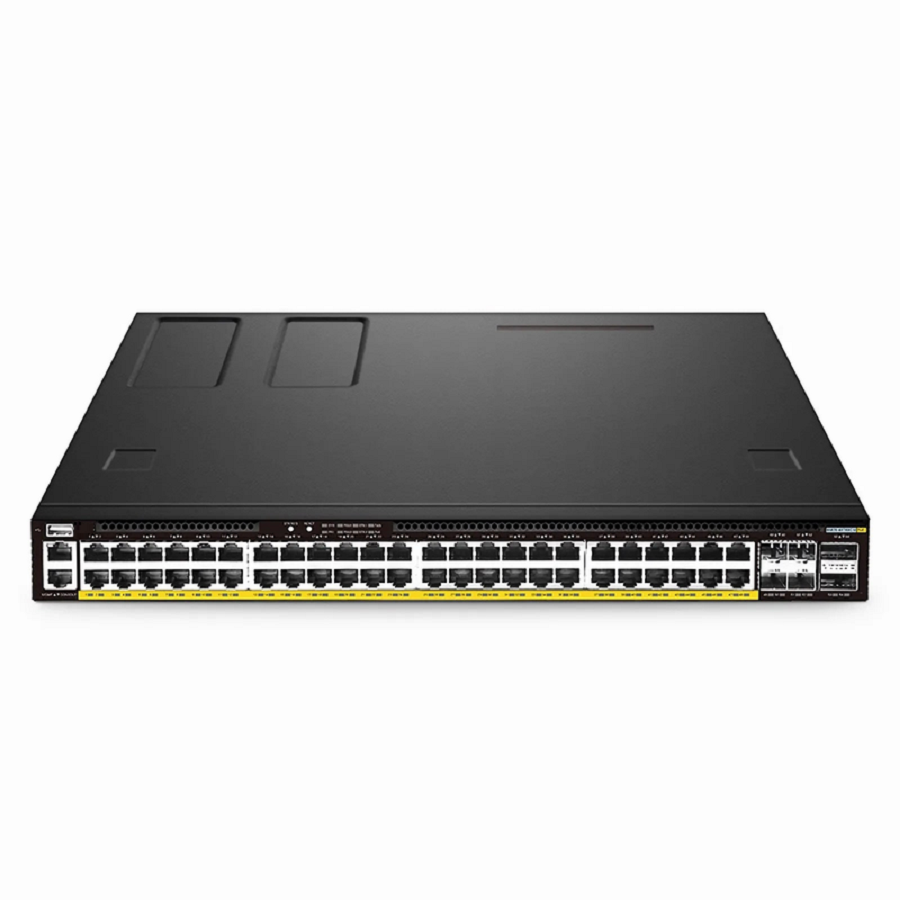 S5870-48T6BC-U, 48-Port Ethernet L3 PoE++ Switch, 48 x PoE++ Ports @1560W, with 4 x 25Gb SFP28 and 2 x 100Gb QSFP28 Uplinks, PicOSÂ®, Support EVPN-VXLAN, MLAG & Perpetual PoE, Broadcom Chip