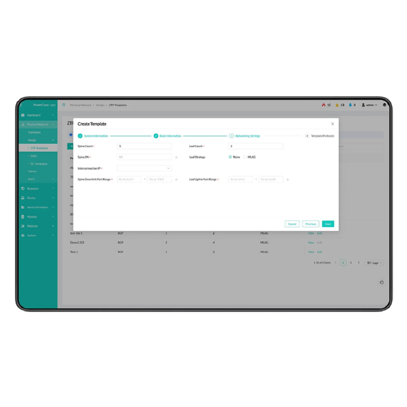 AmpCon-DC Management Platform 1/3/5-Year Subscription with Support Service for Data Center