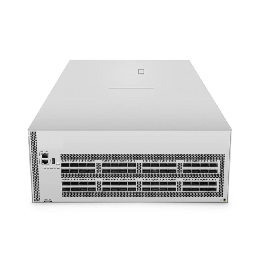 N8610-64DB, 4U, 64-Port Ethernet HPC/AI Data Center Switch, 64 x 400Gb QSFP-DD, PicOSÂ®, Broadcom Tomahawk 4 Chip, Front-to-Back Airflow