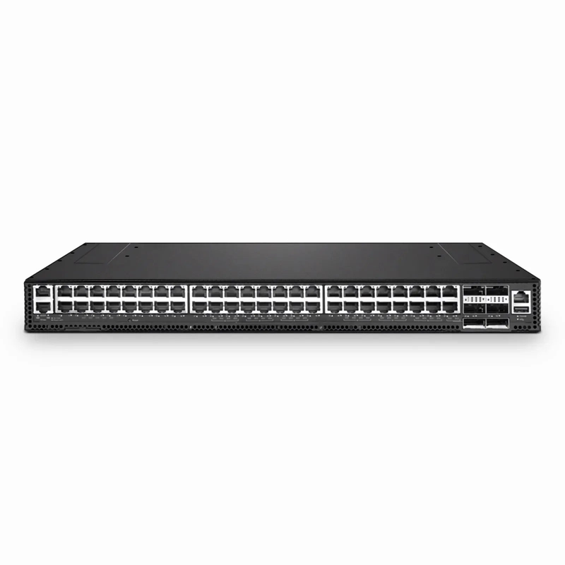 N5850-48X6C, 48-Port Ethernet Data Center Switch, 48 x 10G RJ45, with 6 x 100G QSFP28 Uplinks, PicOSÂ®, Broadcom Trident 3 Chip, Front-to-Back Airflow