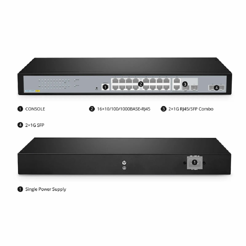 S5860-48XMG-U, 48-Port Ethernet L3 PoE++ Switch, 48 x 10GBASE-T/Multi-Gigabit Ports, 4 x 25Gb SFP28 Uplinks, with 2 x 40Gb QSFP+ Uplinks, PicOSÂ®, Support MLAG & Perpetual PoE, Broadcom Chip
