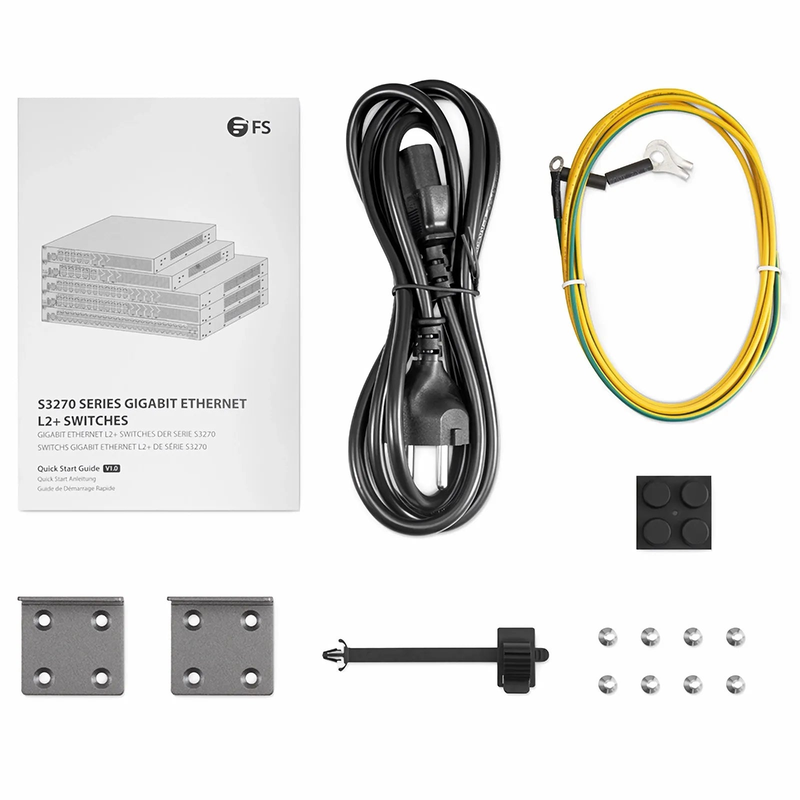 S3270-48TM, 48-Port Gigabit Ethernet L2+ Switch, 48 x Gigabit RJ45, with 4 x 1/2.5Gb SFP Uplinks, PicOSÂ®, Broadcom Chip
