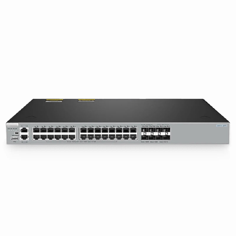 S5810-28TS, 28-Port Gigabit Ethernet L3 Switch, 24 x Gigabit RJ45, 4 x RJ45/SFP Combo Ports, with 4 x 10Gb SFP+ Uplinks, PicOSÂ®, Support MLAG, Broadcom Chip