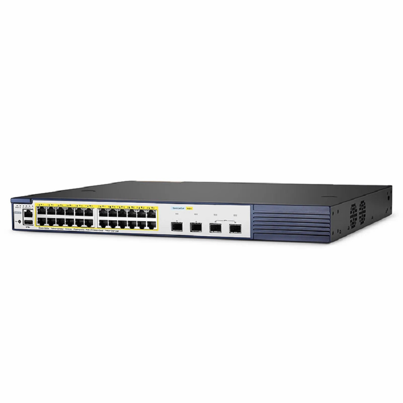 S3410-24TS-P, 24-Port Gigabit Ethernet L2+ PoE+ Switch, 24 x PoE+ Ports @740W, with 2 x 10Gb SFP+ Uplinks and 2 x Combo SFP Ports, PicOSÂ®, Support MLAG, Broadcom Chip