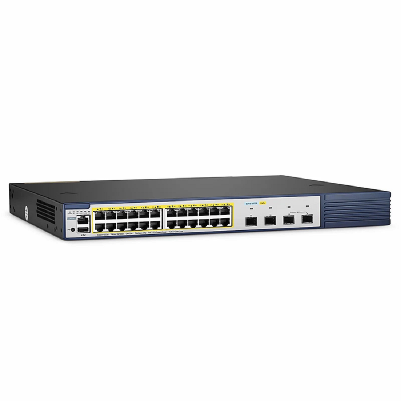 S3410-24TS-P, 24-Port Gigabit Ethernet L2+ PoE+ Switch, 24 x PoE+ Ports @740W, with 2 x 10Gb SFP+ Uplinks and 2 x Combo SFP Ports, PicOSÂ®, Support MLAG, Broadcom Chip
