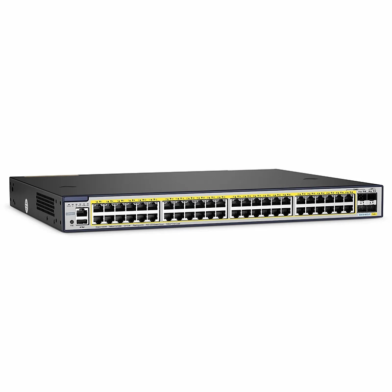 S3410-48TS-P, 48-Port Gigabit Ethernet L2+ PoE+ Switch, 48 x PoE+ Ports @740W, with 2 x 10Gb SFP+ Uplinks and 2 x Combo SFP Ports, PicOSÂ®, Support MLAG, Broadcom Chip