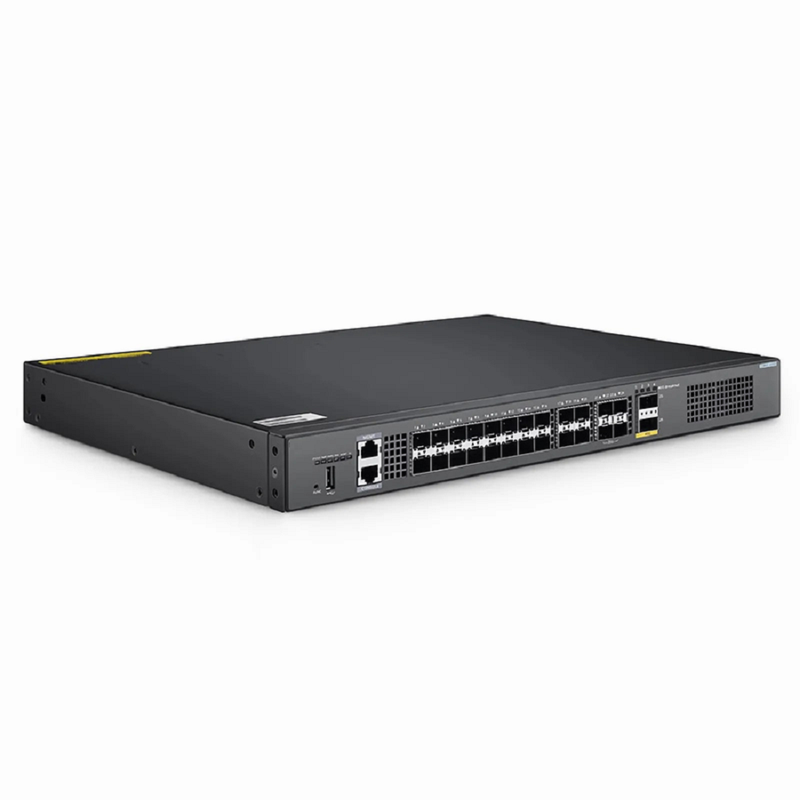 S5860-20SQ, 24-Port Ethernet L3 Switch, 20 x 10Gb SFP+, with 4 x 25Gb SFP28 and 2 x 40Gb QSFP+, Support Stacking, Broadcom Chip, Dual DC PSUs