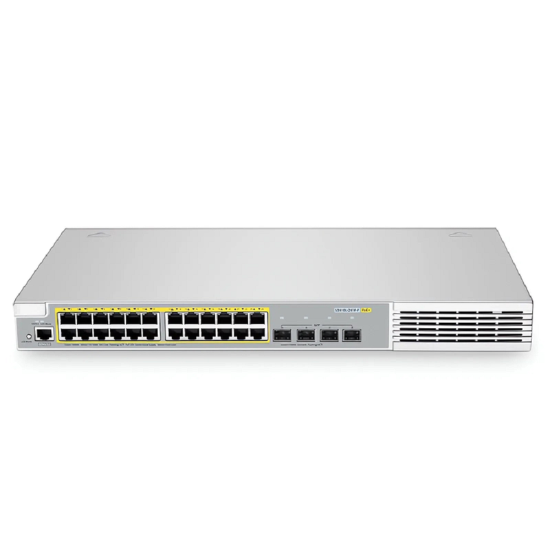 S3410L-24TF-P, 24-Port Ethernet L2+ PoE+ Switch, 24 x PoE+ Ports @370W, with 4 x 1Gb SFP Uplinks, PicOSÂ®, Support MLAG, Broadcom Chip