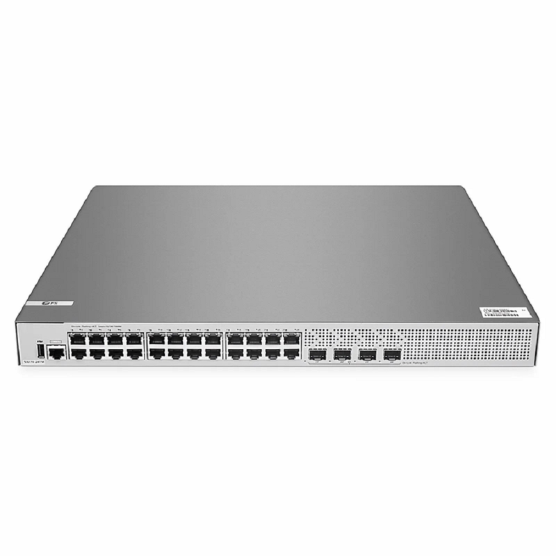 S3270-24TM, 24-Port Gigabit Ethernet L2+ Switch, 24 x Gigabit RJ45, with 4 x 1/2.5Gb SFP Uplinks, PicOSÂ®, Broadcom Chip