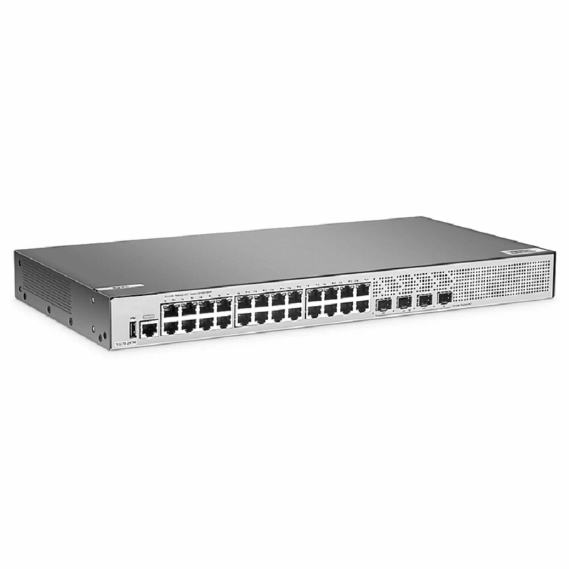 S3270-24TM, 24-Port Gigabit Ethernet L2+ Switch, 24 x Gigabit RJ45, with 4 x 1/2.5Gb SFP Uplinks, PicOSÂ®, Broadcom Chip