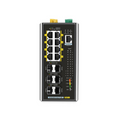 IES5200W-8U2F4SD, 8-Port Gigabit Ethernet L3 Managed Industrial PoE++ Switch, 8 x PoE++ Ports@360W, with 2 x 1/2.5Gb SFP, 4 x 10Gb SFP+, -40 to 75Â°C Operating Temperature