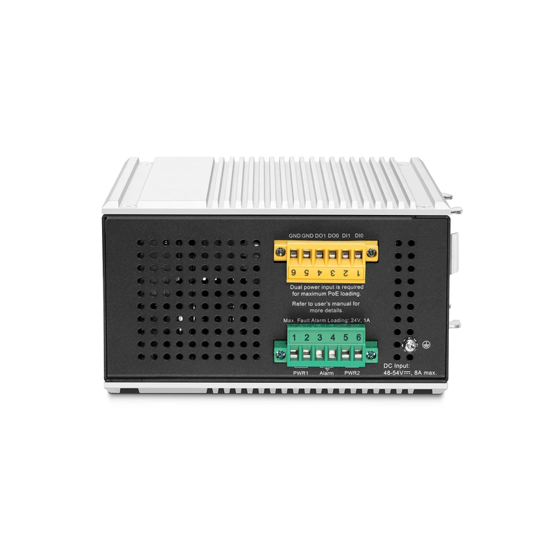IES5200W-8U2F4SD, 8-Port Gigabit Ethernet L3 Managed Industrial PoE++ Switch, 8 x PoE++ Ports@360W, with 2 x 1/2.5Gb SFP, 4 x 10Gb SFP+, -40 to 75Â°C Operating Temperature
