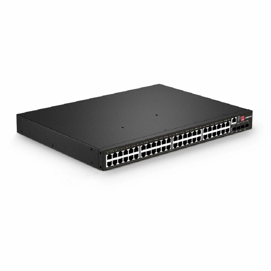 IES5120-48T4S, 48-Port Gigabit Ethernet L2+ Managed Industrial Switch, 48 x 10/100/1000BASE-T, with 4 x 1/10Gb SFP+, -40 to 75Â°C Operating Temperature