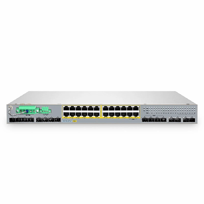 IES5100-24TS-P, 24-Port Gigabit Ethernet L2+ Managed Industrial PoE+ Switch, 20 x PoE+ Ports @720W, with 4 x 1Gb RJ45/SFP Combo, 8 x 1Gb SFP and 4 x 10Gb SFP+, -40 to 75Â°C Operating Temperature