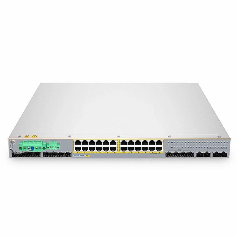 IES5100-24TS-P, 24-Port Gigabit Ethernet L2+ Managed Industrial PoE+ Switch, 20 x PoE+ Ports @720W, with 4 x 1Gb RJ45/SFP Combo, 8 x 1Gb SFP and 4 x 10Gb SFP+, -40 to 75Â°C Operating Temperature