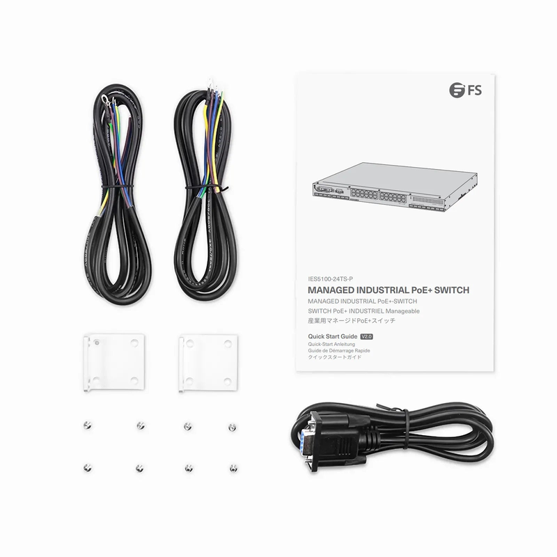 IES5100-24TS-P, 24-Port Gigabit Ethernet L2+ Managed Industrial PoE+ Switch, 20 x PoE+ Ports @720W, with 4 x 1Gb RJ45/SFP Combo, 8 x 1Gb SFP and 4 x 10Gb SFP+, -40 to 75Â°C Operating Temperature