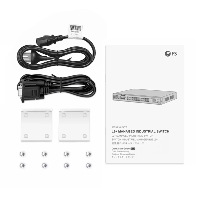 IES3110-24TF, 24-Port Gigabit Ethernet L2+ Managed Industrial Switch, 20 x 10/100/1000BASE-T, with 4 x 1Gb RJ45/SFP Combo, -40 to 75Â°C Operating Temperature
