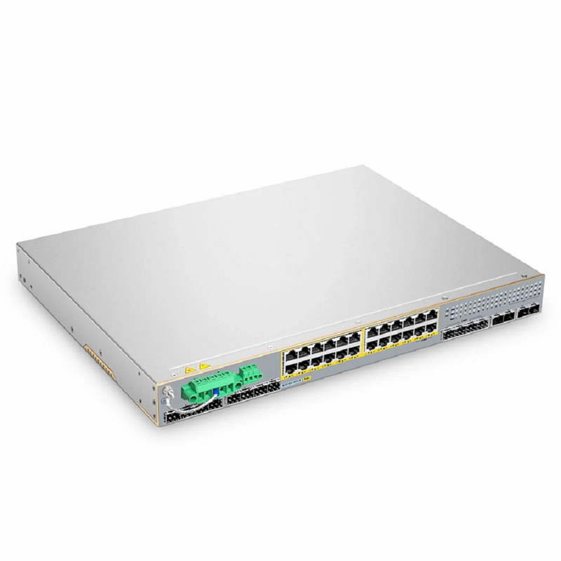 IES5100-24TS-P, 24-Port Gigabit Ethernet L2+ Managed Industrial PoE+ Switch, 20 x PoE+ Ports @720W, with 4 x 1Gb RJ45/SFP Combo, 8 x 1Gb SFP and 4 x 10Gb SFP+, -40 to 75Â°C Operating Temperature