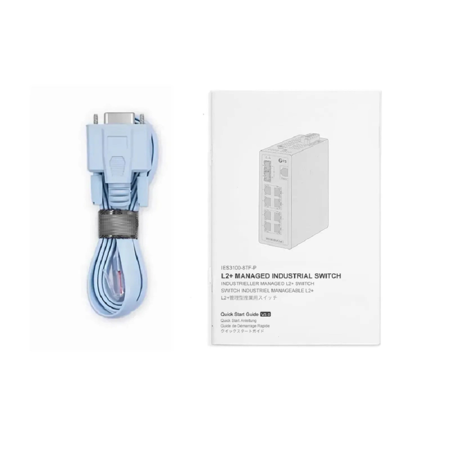 IES3100-8TF-P, 8-Port Gigabit Ethernet L2+ Managed Industrial PoE+ Switch, 8 x PoE+ Ports @240W, with 2 x 1/2.5Gb SFP, Wide-Temp