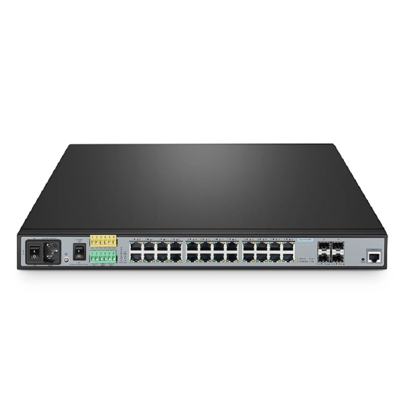 IES3110-24TF, 24-Port Gigabit Ethernet L2+ Managed Industrial Switch, 20 x 10/100/1000BASE-T, with 4 x 1Gb RJ45/SFP Combo, -40 to 75Â°C Operating Temperature