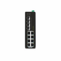IES3220-8T4F, 8-Port Gigabit Ethernet L2+ Managed Industrial Switch, 8 x 10/100/1000BASE-T, with 4 x 1Gb SFP, -40 to 75Â°C Operating Temperature