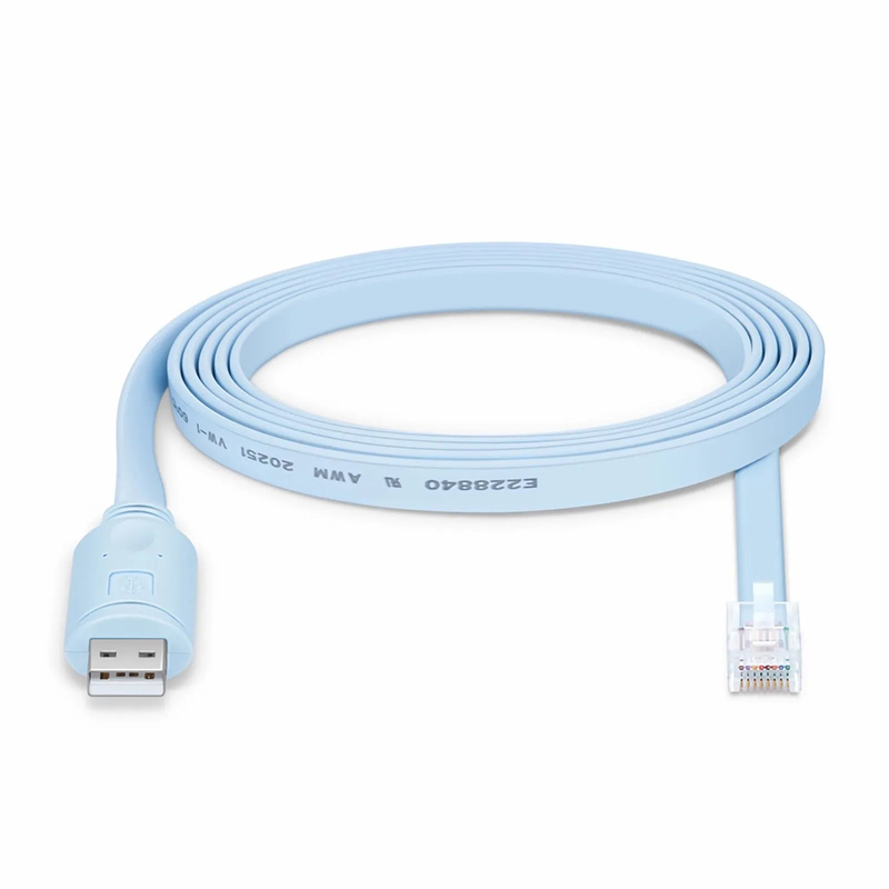 7ft (2m) USB (Male) to RJ45 (Male) Console Cable, Blue