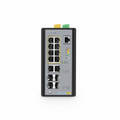 IES3110-8TFM-P, 8-Port Gigabit Ethernet L2+ Managed Industrial PoE+ Switch, 8 x PoE+ Ports @240W, and 2 x 10/100/1000BASE-T, with 2 x 1Gb SFP, 2 x 1/2.5Gb SFP, -40 to 75Â°C Operating Temperature