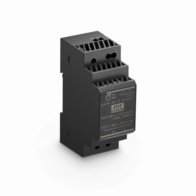 30W 24VDC Ultra Slim Step-Shaped DIN Rail Industrial Power Supply