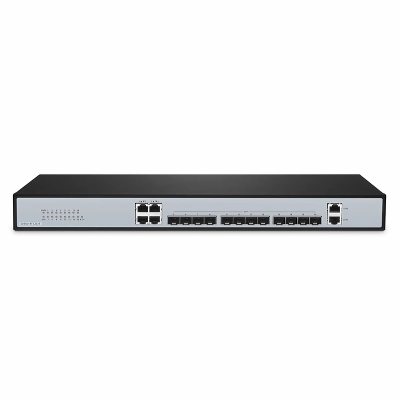 S3950-4T12S-R, 12-Port Ethernet L2+ Managed Switch, 12 x 10Gb SFP+, with 4 x Gigabit RJ45, Support MLAG
