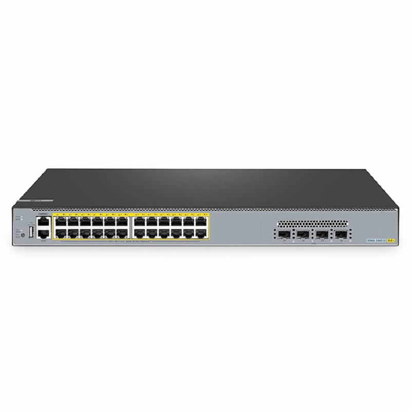 S5860-24MG-U, 24-Port Ethernet L3 PoE++ Switch, 24 x 5GBASE-T/Multi-Gigabit Ports, with 4 x 25Gb SFP28 Uplinks, Support Stacking, Broadcom Chip