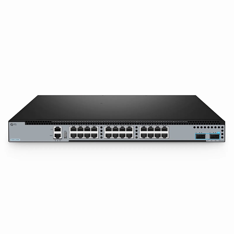 S5850-24XMG, 24-Port Ethernet L3 Switch, 24 x 10GBASE-T/Multi-Gigabit, with 2 x 100Gb QSFP28, Support MPLS&MLAG