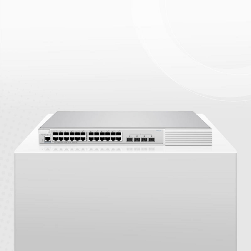 S3910-24TS, 24-Port Gigabit Ethernet L2+ Switch, 24 x Gigabit RJ45, with 4 x 10Gb SFP+ Uplinks, Stackable Switch, Broadcom Chip