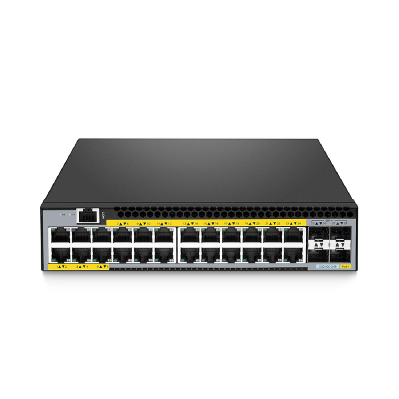 S5460C-14C, 18-Port Ethernet L3 Half-Width Switch, 14 x 100Gb QSFP28, with 4 x 25G SFP28, AV over IP, Support MLAG