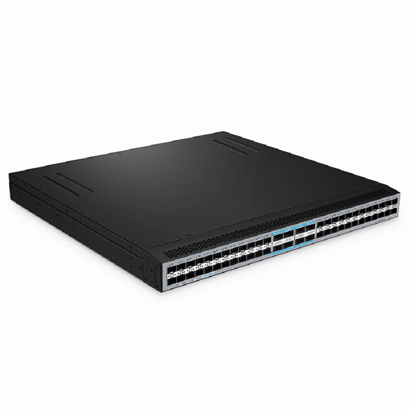 S5850-48B8C, 48-Port Ethernet L3 Switch, 48 x 25Gb SFP28, with 8 x 100Gb QSFP28, Support MPLS&MLAG