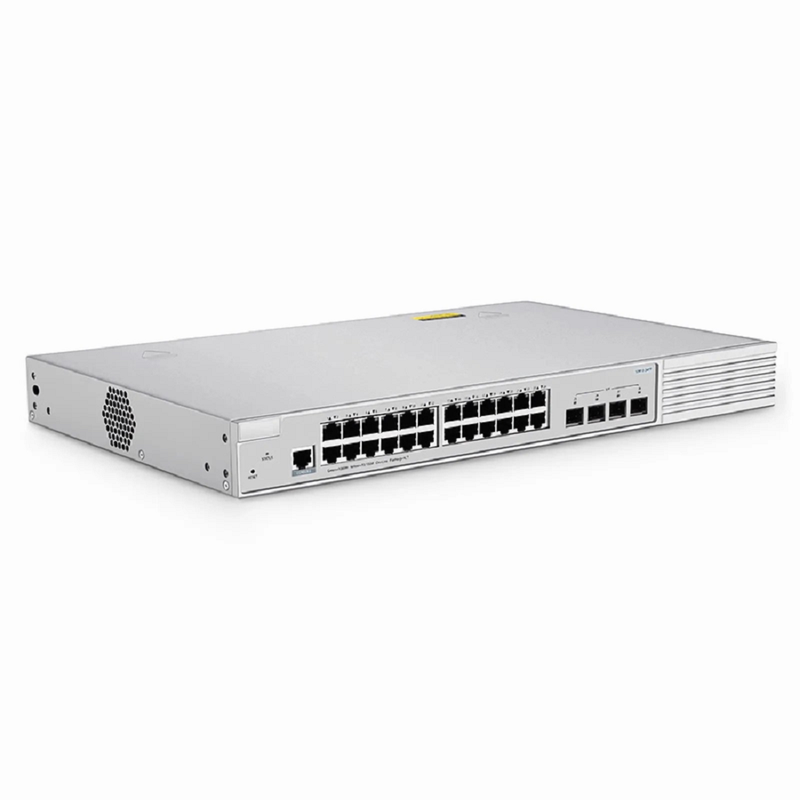 S3910-24TF, 24-Port Gigabit Ethernet L2+ Switch, 24 x Gigabit RJ45, with 4 x 1Gb SFP Uplinks, Stackable Switch, Broadcom Chip, Fanless