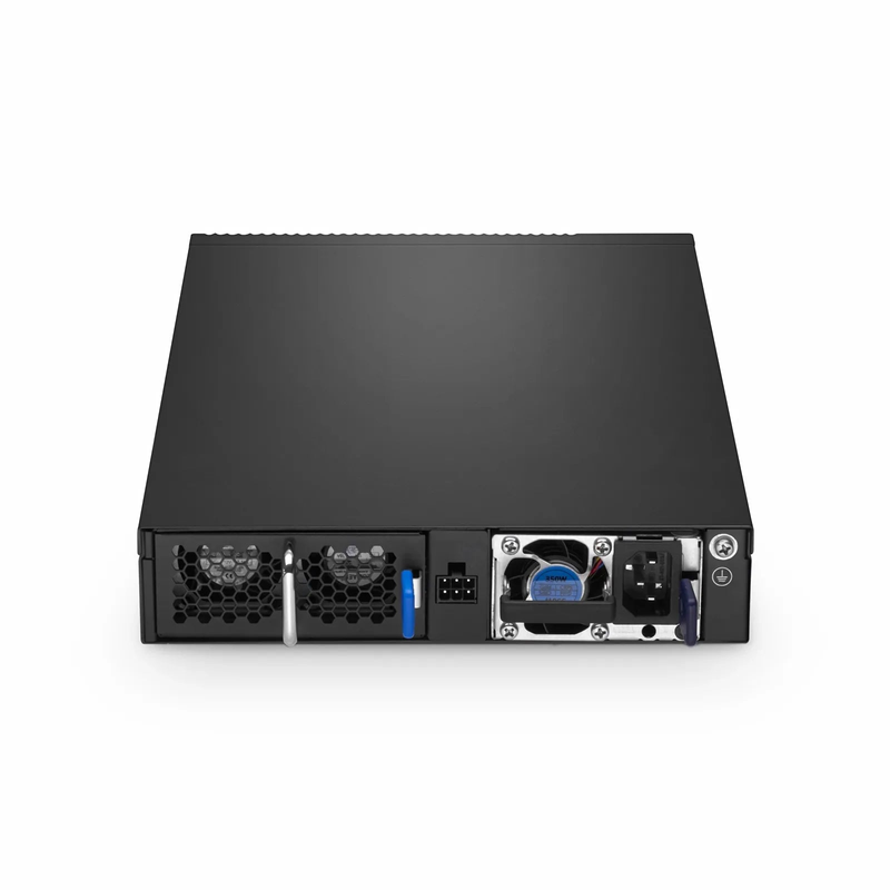 S5850C-12XMS2C, 12-Port Ethernet L3 Half-width Switch, 12 x 10Gb SFP+, 12 x 10GBase-T/Multi-Gigabit, with 2 x 100Gb QSFP28 Uplinks, AV over IP, Support MLAG