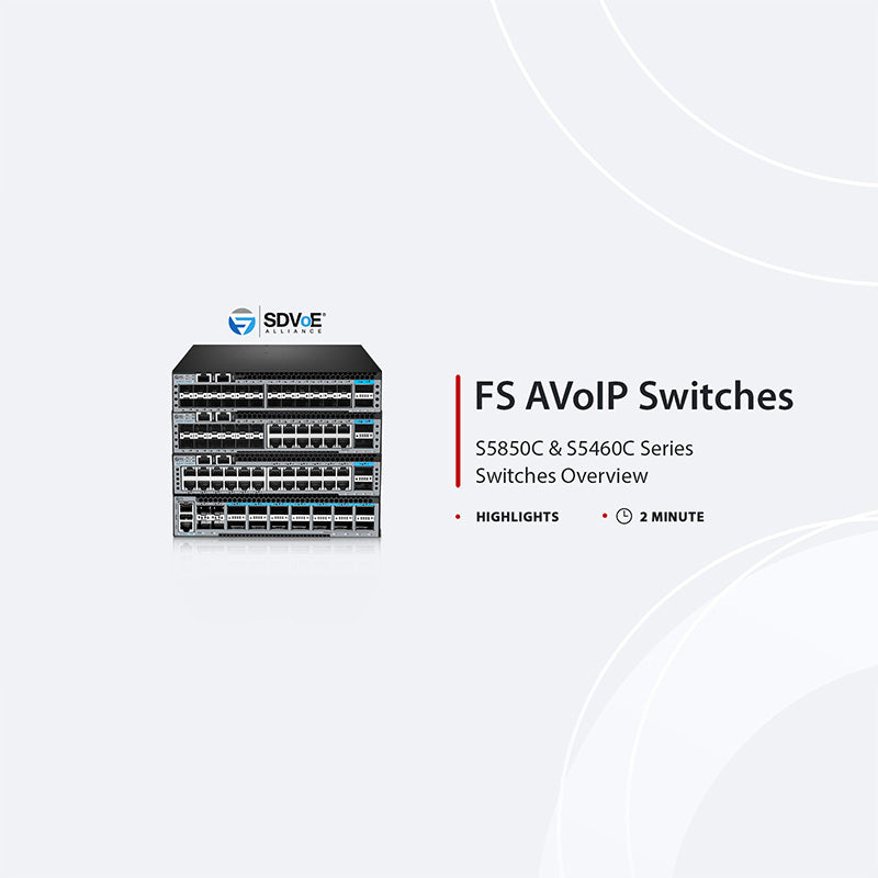 S5460C-14C, 18-Port Ethernet L3 Half-Width Switch, 14 x 100Gb QSFP28, with 4 x 25G SFP28, AV over IP, Support MLAG
