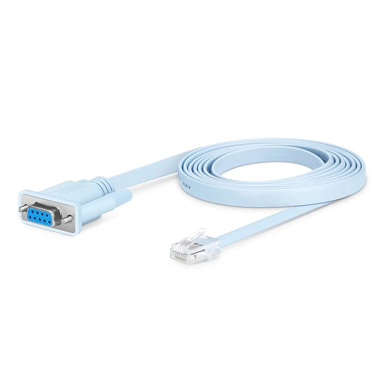 7ft (2m) RJ45 (Male) to DB9 (Female) Console Cable, Blue