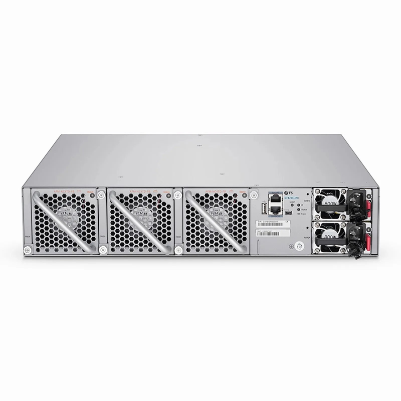 NC8200-4TD, 4-Slot 2U Ethernet L3 Data Center Chassis Switch Unloaded, with 4x 25/40/100Gb Line Cards, Support MLAG/Stacking, Broadcom Chip