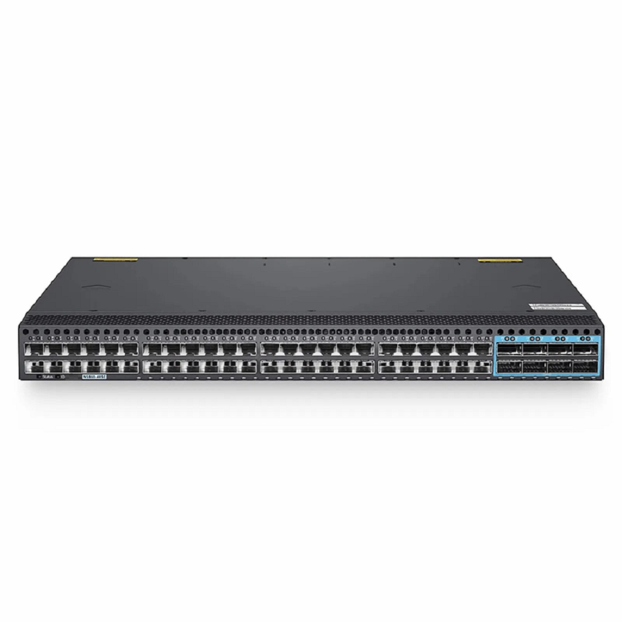 N5860-48SC, 48-Port Ethernet L3 Data Center Switch, 48 x 10Gb SFP+, with 8 x 100Gb QSFP28, Support MLAG/Stacking, Broadcom Chip, Dual AC PSUs, Front-to-Back Airflow