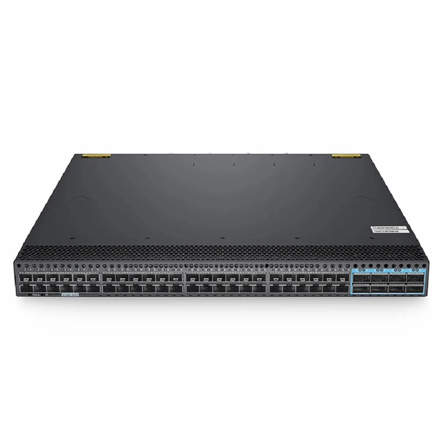 N5860-48SC, 48-Port Ethernet L3 Data Center Switch, 48 x 10Gb SFP+, with 8 x 100Gb QSFP28, Support MLAG/Stacking, Broadcom Chip, Dual AC PSUs, Front-to-Back Airflow
