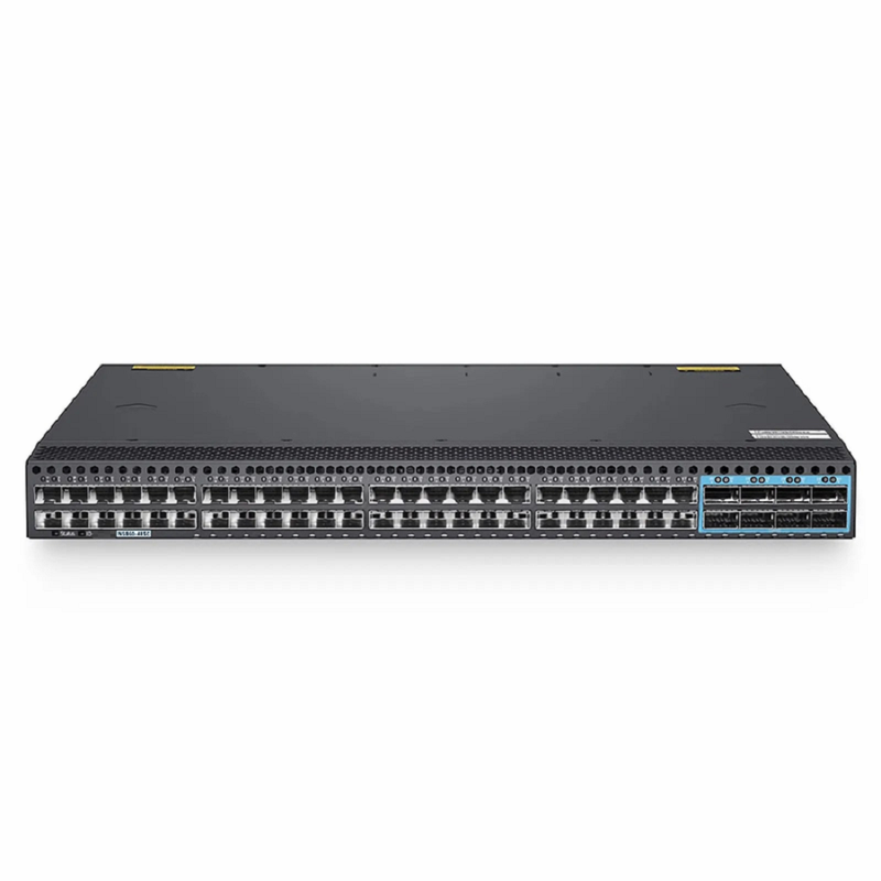 N5860-48SC, 48-Port Ethernet L3 Data Center Switch, 48 x 10Gb SFP+, with 8 x 100Gb QSFP28, Support MLAG/Stacking, Broadcom Chip, Dual AC PSUs, Front-to-Back Airflow